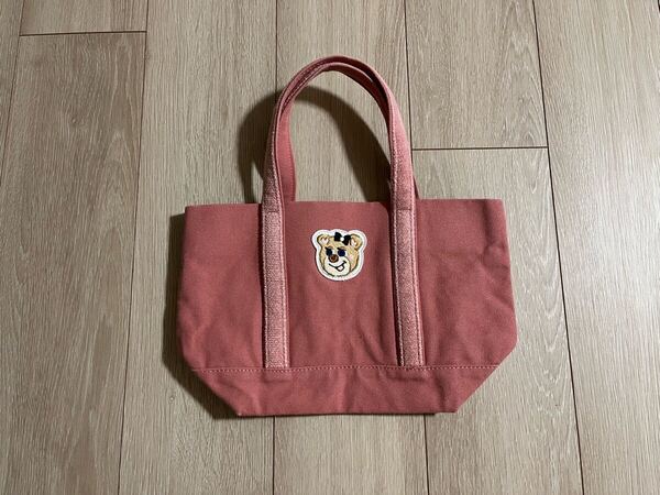 FEILER フェイラー オールドテディ ワッペントートバッグ ピンク
