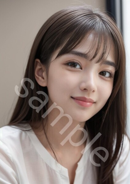 №632 アート A4サイズ ポスター AI 美女ポスター イラスト アイドル コスプレ OL 美女 モデル グラビア インテリア かわいい コロアート