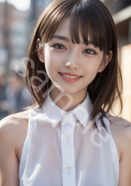 №633 アート A4サイズ ポスター AI 美女ポスター イラスト アイドル コスプレ OL 美女 モデル グラビア インテリア かわいい コロアート