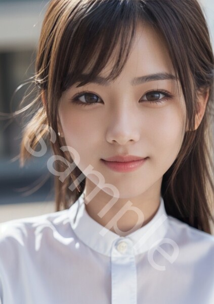 №634 アート A4サイズ ポスター AI 美女ポスター イラスト アイドル コスプレ OL 美女 モデル グラビア インテリア かわいい コロアート