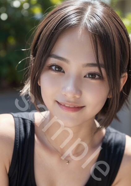 №636 アート A4サイズ ポスター AI 美女ポスター イラスト アイドル コスプレ OL 美女 モデル グラビア インテリア かわいい コロアート