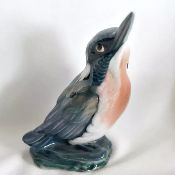 【L3】即決 デンマーク製 DAHL JENSEN ダール イェンセン カワセミ 翡翠 鳥 フィギュリン (検索用 ロイヤルコペンハーゲン