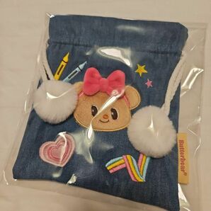 正規品 タイ butterbear バターベア デニム ポーチ thailand bangkok