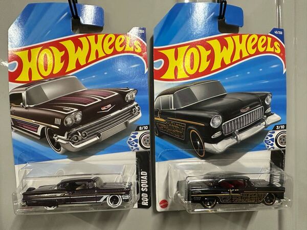 送料無料 ホットウィール Hot Wheels 2台セット インパラ CHEVY 未入荷 ミニカー レア ローライダー アメ車 トレジャーハント ブラック