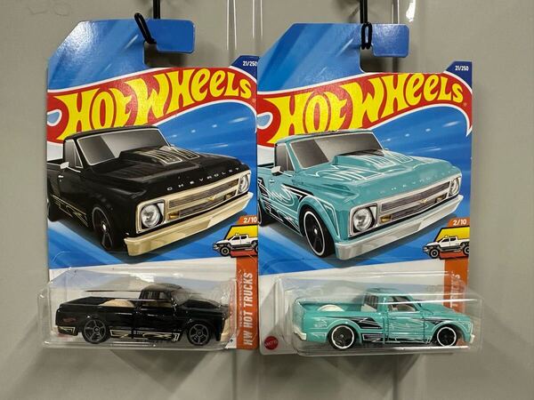 送料無料 ホットウィール Hot Wheels 2台セット CHEVY C10 トラック RLC ミニカー トラッキン アメ車 ローライダー エアサス レア