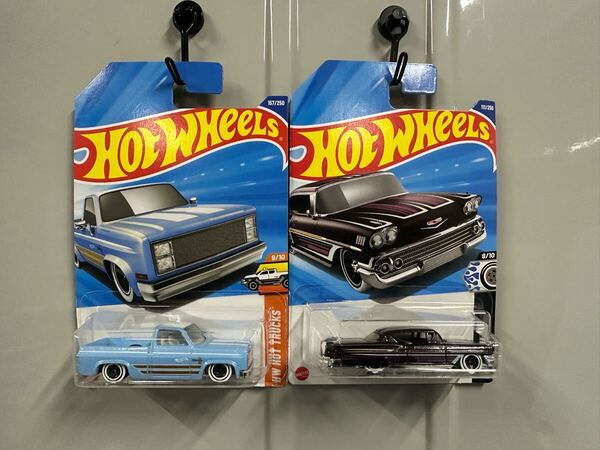送料無料 ホットウィール シルバラード CHEVY インパラ Hot Wheels 2台セット RLC ミニカー SILVERADO IMPALA レア ミニカー C10 限定