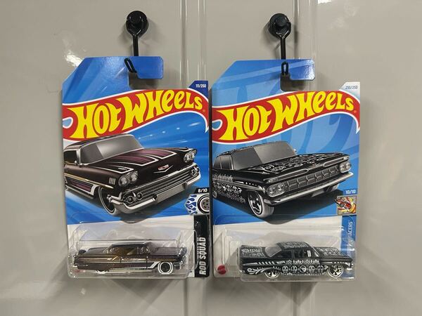送料無料 ホットウィール Hot Wheels 2台セット インパラ トレジャーハント RLC ミニカー HW レア ローライダー ハロウィン アメ車