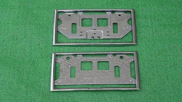 ホンダ アクセス 純正 ナンバーフレーム ライセンスフレーム メッキタイプ 前後セット EK9 DC2 DC5 EP3 FD2 AP1 FK7 FK8 FL1 FL5 JW5