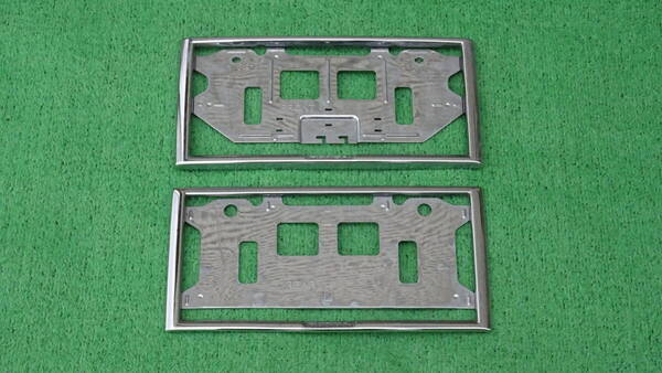 ホンダ アクセス 純正 ナンバーフレーム ライセンスフレーム メッキタイプ 前後セット EK9 DC2 DC5 EP3 FD2 AP1 FK7 FK8 FL1 FL5 JW5