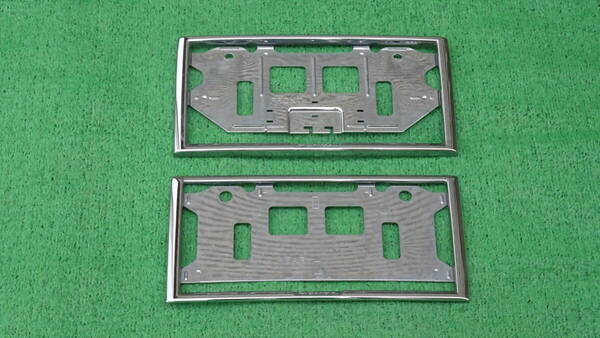 ホンダ アクセス 純正 ナンバーフレーム ライセンスフレーム メッキタイプ 前後セット EK9 DC2 DC5 EP3 FD2 AP1 FK7 FK8 FL1 FL5 JW5