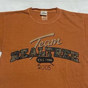 2000's Team REALTREE 後染め プリントTシャツ Mサイズ ビンテージ古着 Y2Kファッション 90's リアルツリー