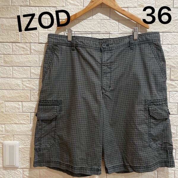 IZOD アイゾッド メンズハーフパンツ ハーフ丈 ショートパンツ サイズ36 送料無料 即決