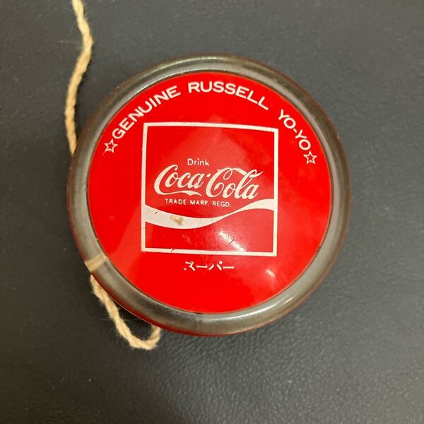 Coca-Cola Russell L Yo-Yo 赤 1976年頃 紐汚れあり 当時物 ヨーヨー コカコーラ 昭和レトロ YO-YO スーパー コカ コーラ RUSSELL