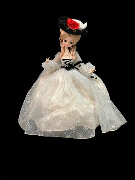 美品 フランス人形 ヴィンテージ ドール 昭和レトロ 高さ約60cm ビスクドール 人形 ドレス 西洋人形 昭和レトロ アンティーク 置物