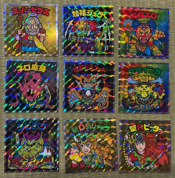 ヘッドだらけの ビックリマン チョコ 40th ゼウス ジュラ ネロ 魔身 ドラゴット インカ ダビデブ ジャック ピーター まとめ セット