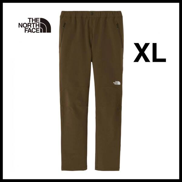 【送料無料】新品 THE NORTH FACE アルパインライトパンツ Men's XLサイズ SR スレートブラウン NB32301