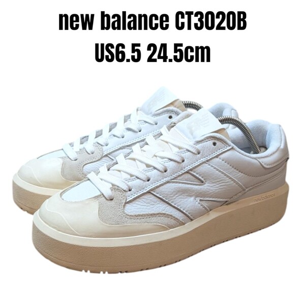 new balance CT302OB ニューバランス 24.5cm ホワイト レディーススニーカー ニューバランススニーカー 厚底スニーカー