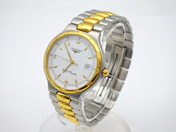  работа товар LONGINES Longines CONQUEST Conquest L1 613 3 мужские наручные часы кварц Date белый циферблат комбинированный QZ