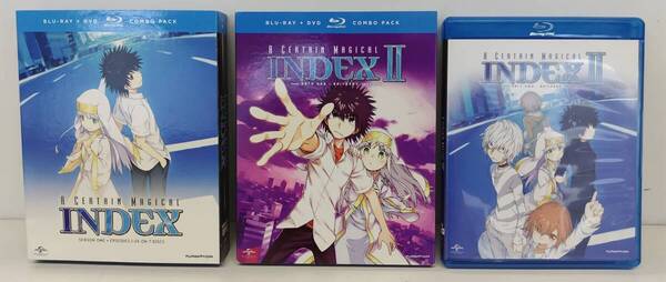 【北米版 ブルーレイ+DVD】 とある魔術の禁書目録:1期 + 2期(パート1・パート2)【202-1282】送料込み!
