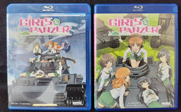【北米版 ブルーレイ】 ガールズ&パンツァー 全12話 & OVA 全6話 Girls Und Panzer TV & OVA Series 2点セット【202-1303】送料込み!