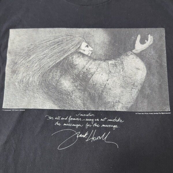 激レア 90S USA製 ヘインズ Hanes BEEFY-T フランクハウエル Frank Howell inovocation アート Tシャツ XL シングルステッチ 半袖Tシャツ