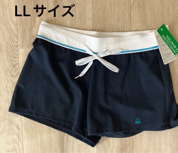 未使用 LLサイズ 紺色 ネイビー UNDERCOLORS OF BENETTON ベネトン ショートパンツ 水着 スポーツ サーフパンツ 16