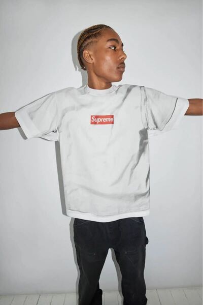 新品未使用 国内正規品 Supreme / MM6 Maison Margiela Box Logo Tee ボックス ロゴ Tシャツ medium M シュプリーム マルジェラ SS 25
