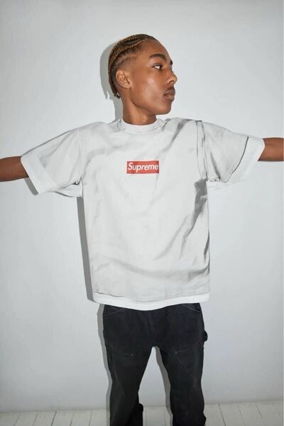 新品未使用 国内正規品 Supreme / MM6 Maison Margiela Box Logo Tee ボックス ロゴ Tシャツ medium M シュプリーム マルジェラ SS 25