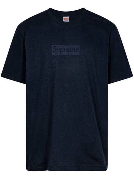 新品未使用 Supreme Tonal Box Logo Tee Navy シュプリーム 同色 ボックス ロゴ Tシャツ トーナルボックスM medium ボックスロゴ 24 25SS