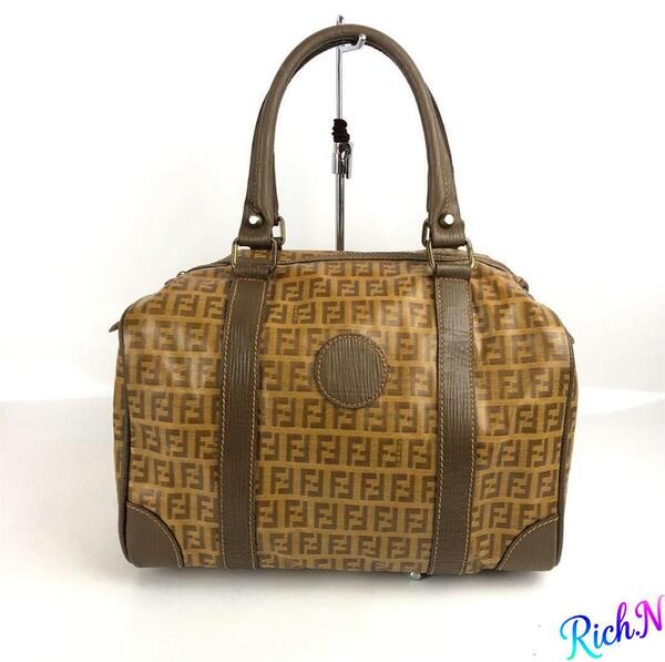 FENDI フェンディ ズッカ柄 ハンドバッグ レディース ブランド 正規品 人気 大人 お洒落 シンプル シック 上品 高級 お買い得