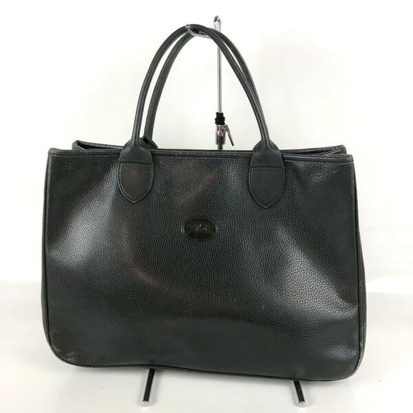 LONGCHAMP ロンシャン ハンドバッグ ブラック レディース ブランド 大人 お洒落 シンプル シック 人気 正規品 上品 クール