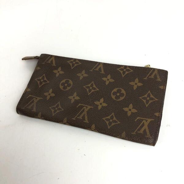 LOUIS VUITTON ルイヴィトン モノグラム バケット ポーチ ブラウン 正規品 安心取引 本物保証 大人 モダン お洒落 上品 高級 ラグジュアリ