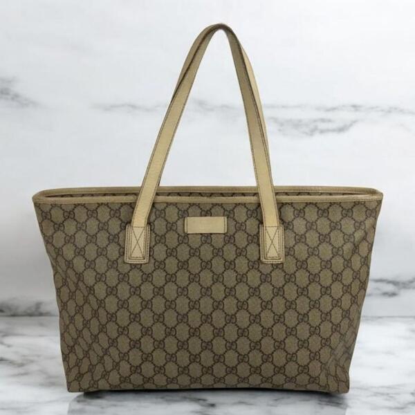 GUCCI グッチ GGスプリーム トートバッグ 211137 レディース 正規品 人気 大人 お洒落 シンプル シック 上品 高級 お買い得