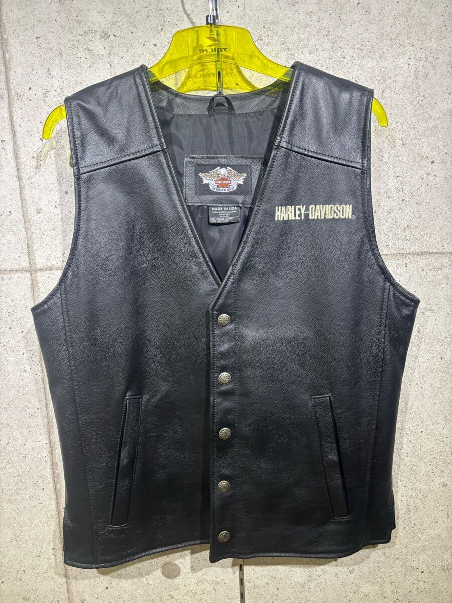 VEST-120TH，LEATHER，BLACK -ハーレーダビッドソン公式