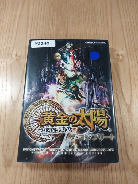 【F2245】送料無料 書籍 黄金の太陽 失われし時代 ザ・コンプリート ( GBA 攻略本 B6 空と鈴 )