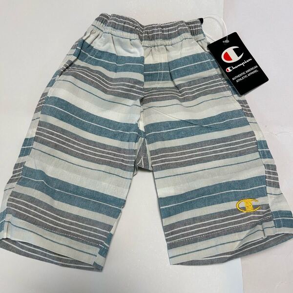 Champion チャンピオン 半ズボン 100cm ボーダー柄 未使用 キッズ ハーフパンツ 男の子 子供用 子供服