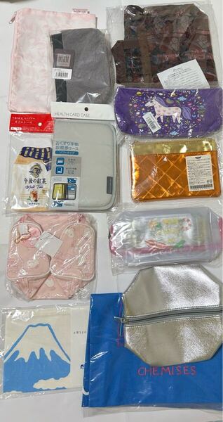 ポーチ バッグ 巾着袋 まとめ売り 12点セット 未使用 4 ペンケース 小物入れ