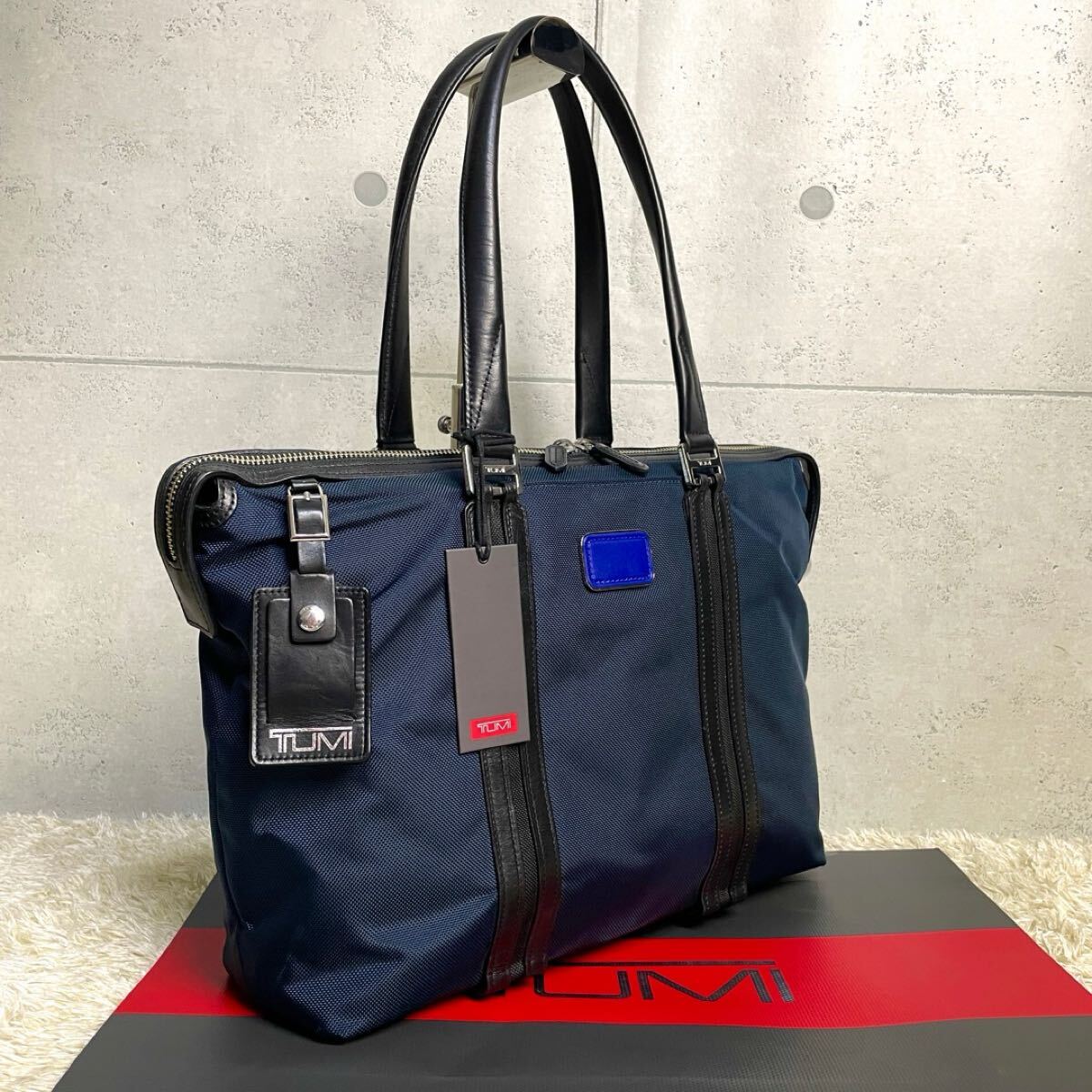 極美品》TUMI ビジネスバッグ バリスティック ネイビー 2way A4収納