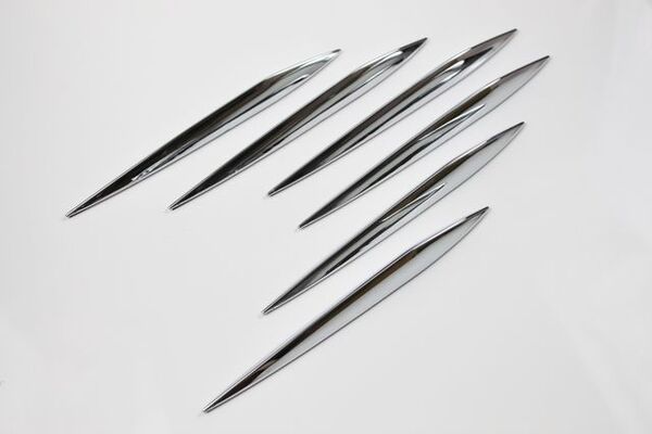 スタイリッシュエアロプロテクター1 フィン モール ディフューザー 空力 ガーニッシュ ガード 傷隠し メッキ バンパー ドア エアロ 車