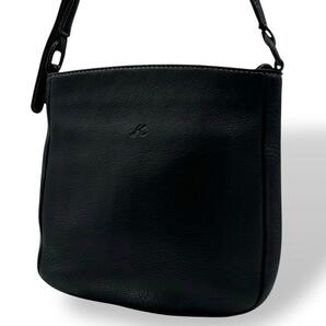 美品 Kitamura キタムラ ショルダーバッグ レザー ダークネイビー