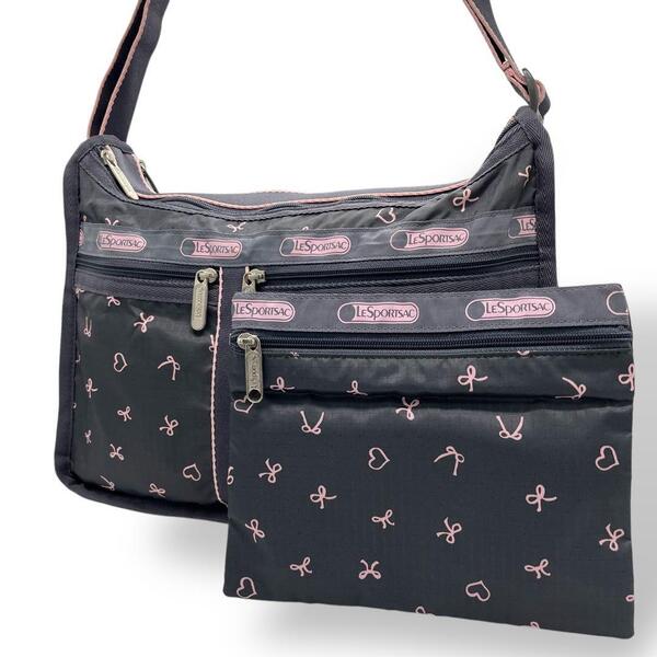 極美品 LESPORTSAC レスポートサック ショルダーバッグ ナイロン
