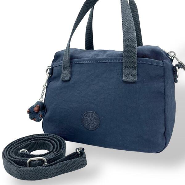 KIPLING キプリング ショルダーバッグ 2way ナイロン ネイビー