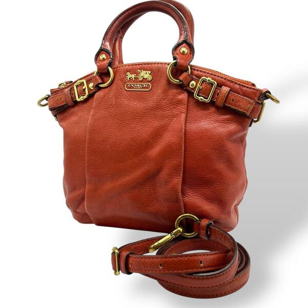 COACH コーチ ショルダーバッグ ハンドバッグ レザー 2way 馬車ロゴ