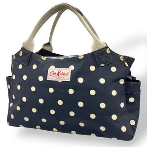 Cath Kidston キャスキッドソン ショルダーバッグ ドット ネイビー