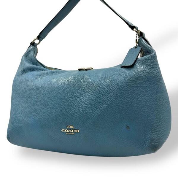 COACH コーチ ハンドバッグ ショルダーバッグ レザー ホーボー 馬車ロゴ