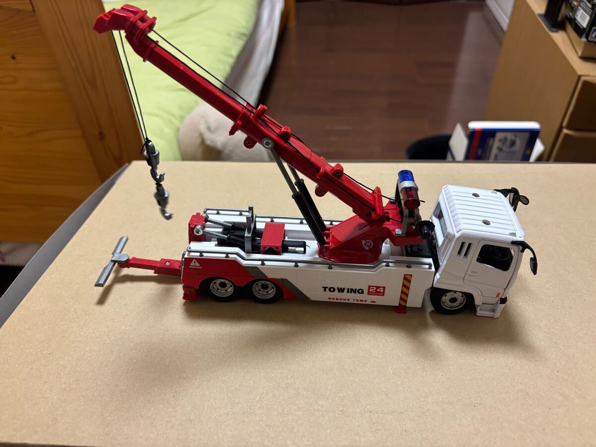 Tcvents ラジコンカー トラック おもちゃ レッカー車 トレーラー