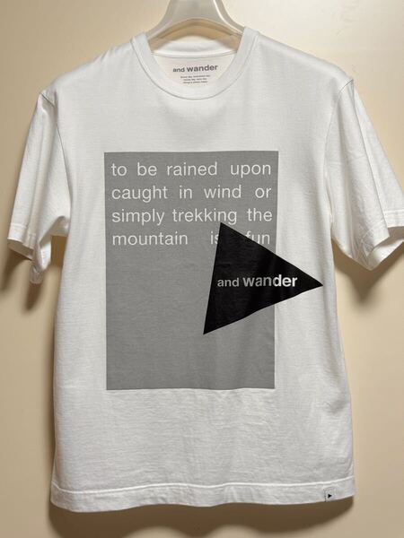 美品 and wander アンドワンダー Tシャツ 2 M リフレクター