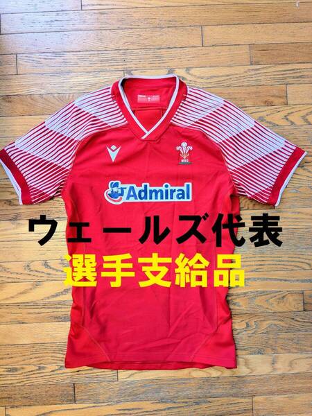 激レア!ウェールズ代表 選手支給品ユニフォーム 7月に来日 応援に ラグビーに