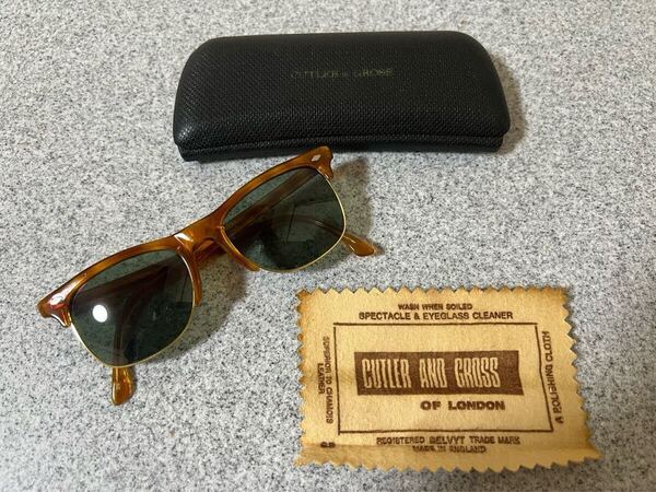 超美品 90s ヴィンテージ CUTLER AND GROSSのサングラス サイズ47/24 カトラーアンドグロス MADE IN ENGLAND イギリス製