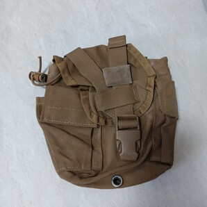 米軍 1QT キャンティーン ポーチ USMC サバゲー コヨーテ 放出品 沖縄 バイク 釣り サバゲー